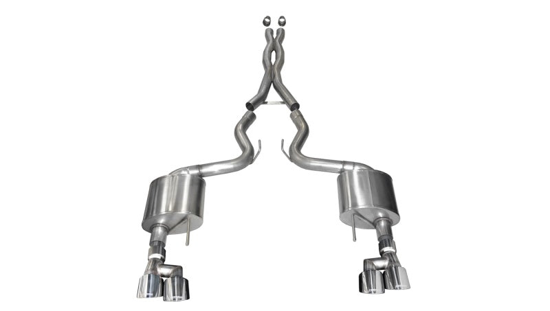 Corsa 2020+ Cadillac CT5-V 3in Cat Back Exhaust - 4.5in Black Twin Tips (Xtreme)