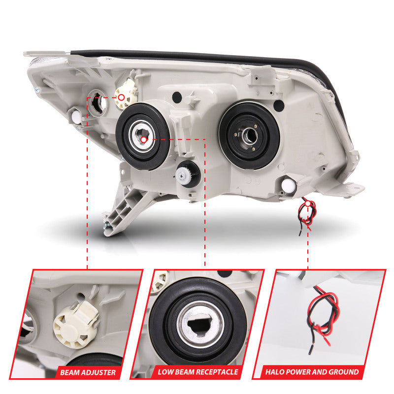 ANZO 2006-2009 Toyota 4Runner LED Projector Headlights