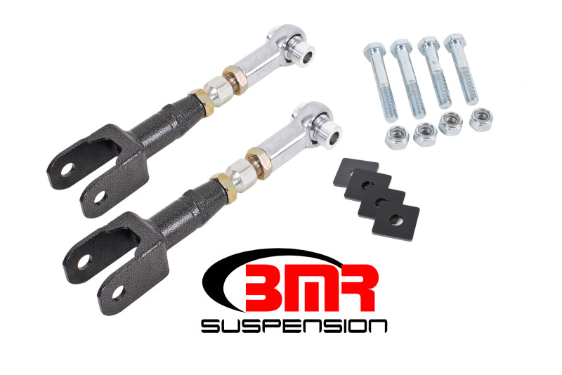 BMR 2015-2026 S550 Mustang Rear On-Car Adj. Rod Ends Toe Rods - Black Hammertone
