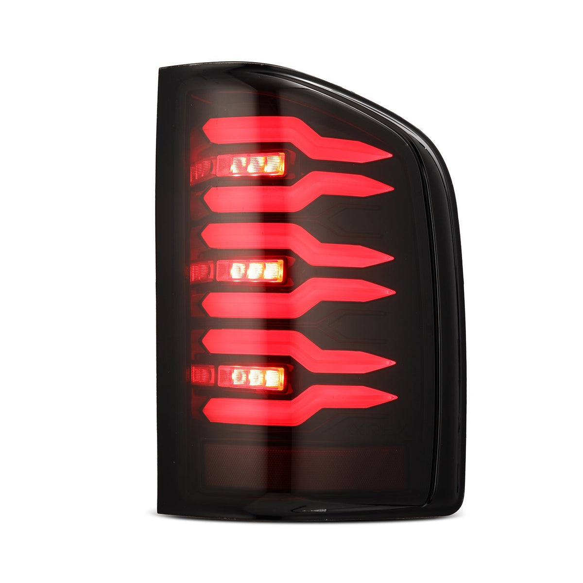 AlphaRex 620000 07-14 Chevrolet Silverado 1500/2500 HD/3500 HD Luxx-Series LED Tail Lights Black/Red