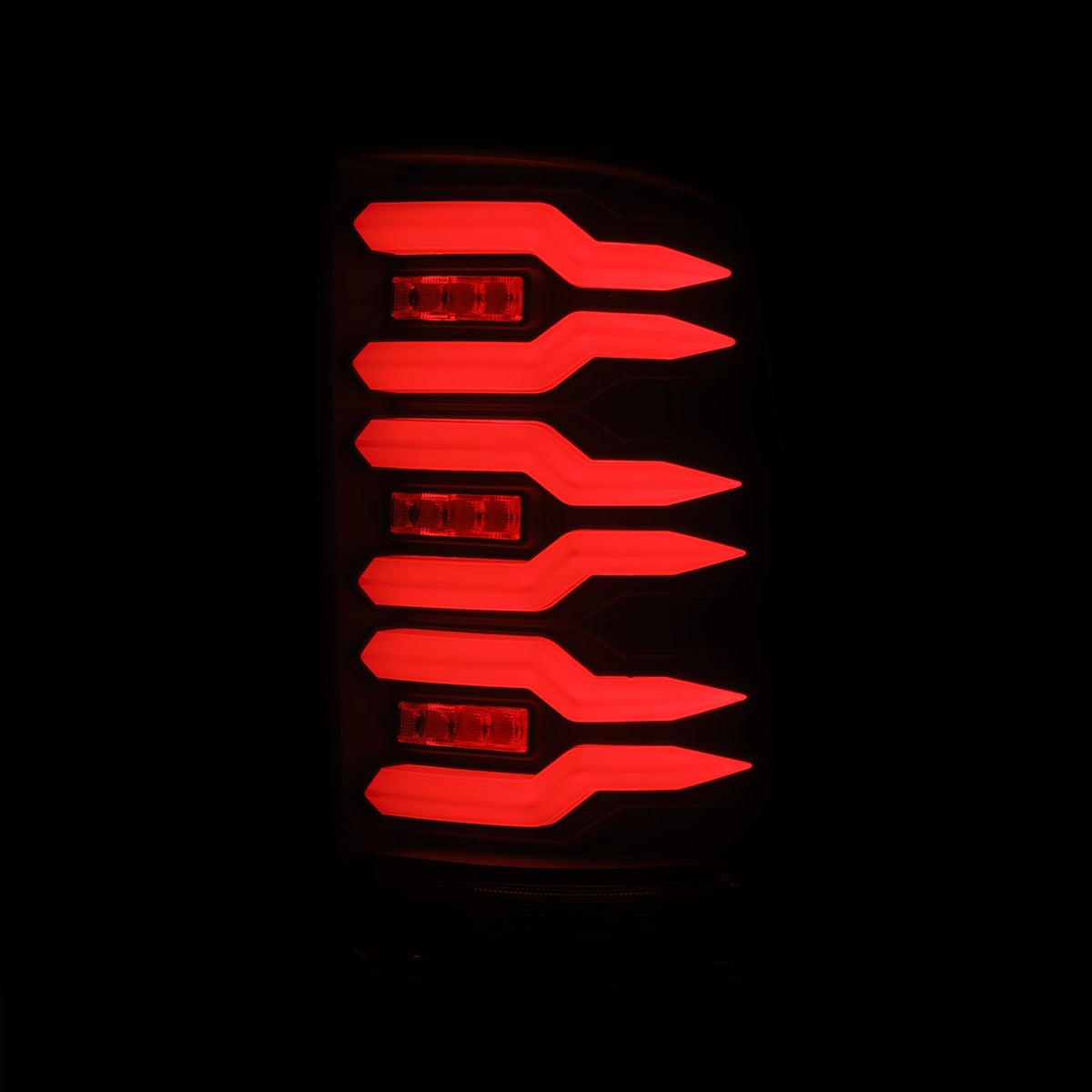 AlphaRex 630060 07-13 GMC Sierra 1500/07-14 2500/3500 HD (No Classic/Dually) Luxx-Series LED Tail Lights Black