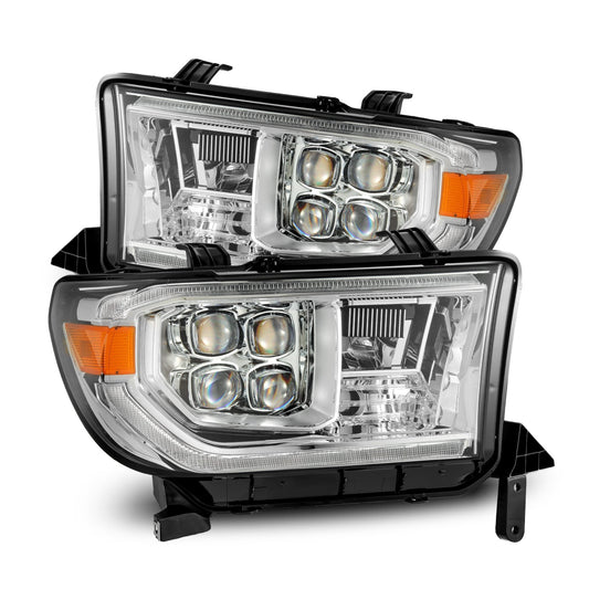 AlphaRex 880819 2007-2013 Toyota Tundra / 2008-2017 Sequoia NOVA LED Projector Headlights Chrome with Activation Light Sequential Signal + DRL