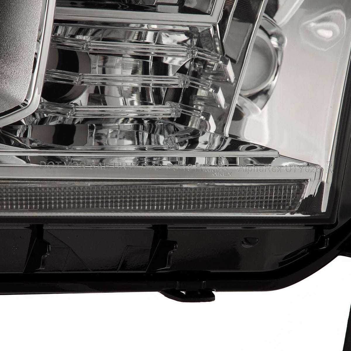 AlphaRex 880827 07-13 Toyota Tundra / 08-17 Sequoia PRO-Series Projector Headlights Chrome with Sequential Signal + DR