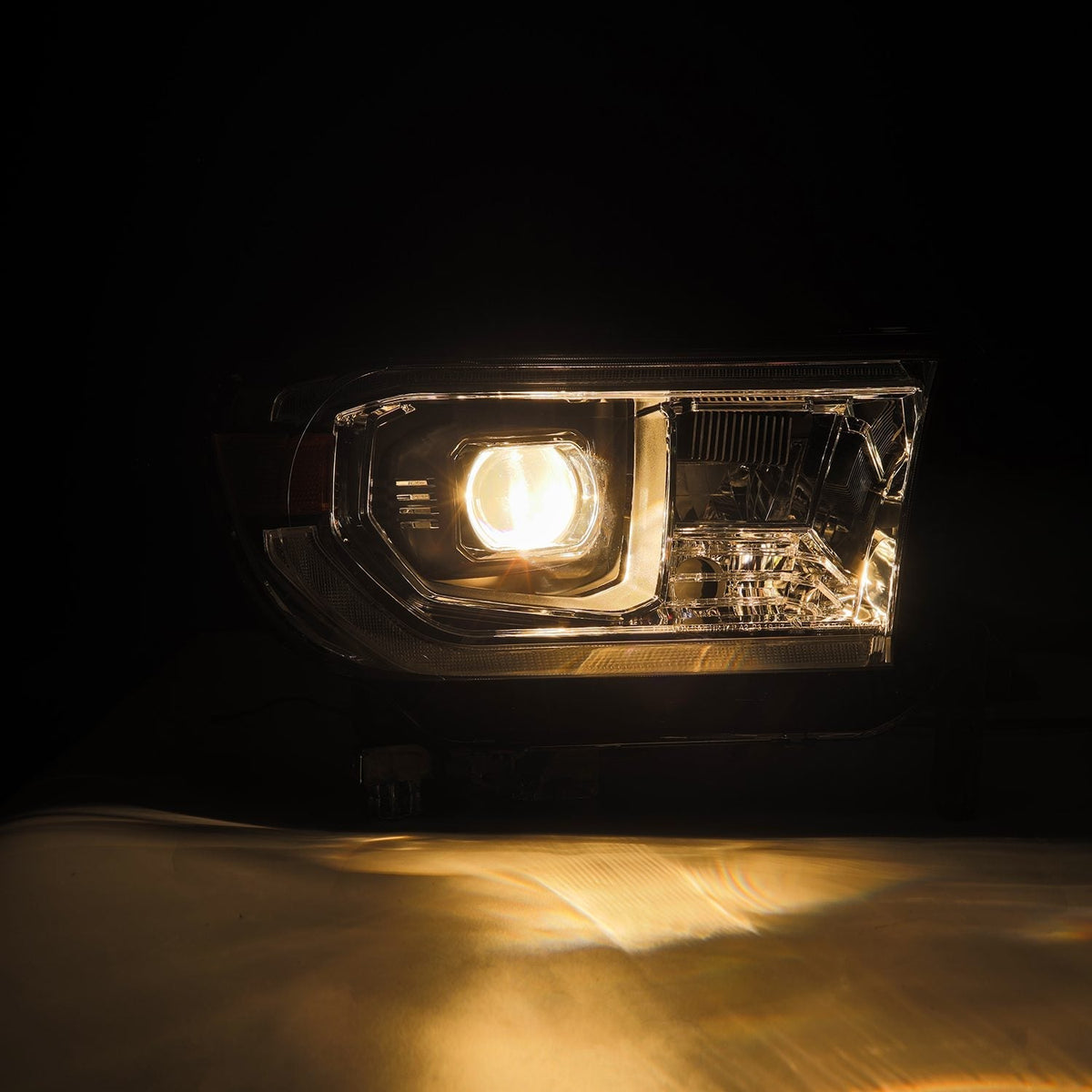AlphaRex 880827 07-13 Toyota Tundra / 08-17 Sequoia PRO-Series Projector Headlights Chrome with Sequential Signal + DR