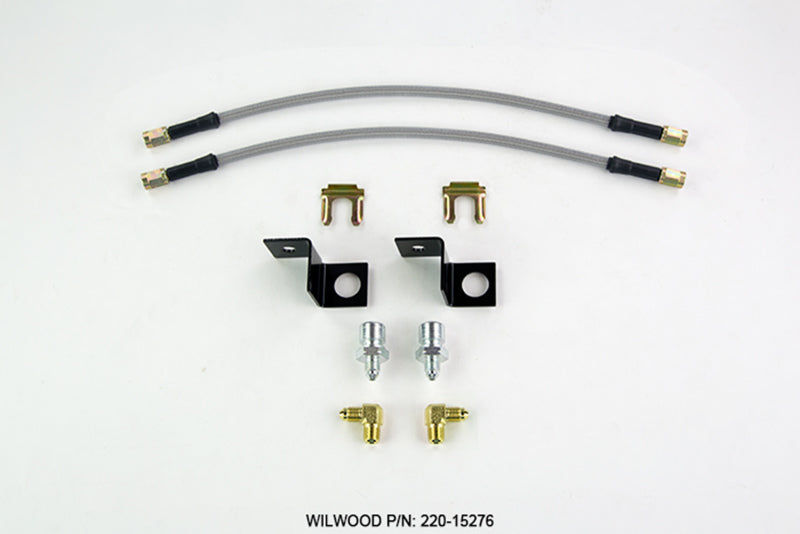 Wilwood Flexline Kit 14 inch -3 M10-1.5 IF 1/8 NPT 90 Degree - #220-15276