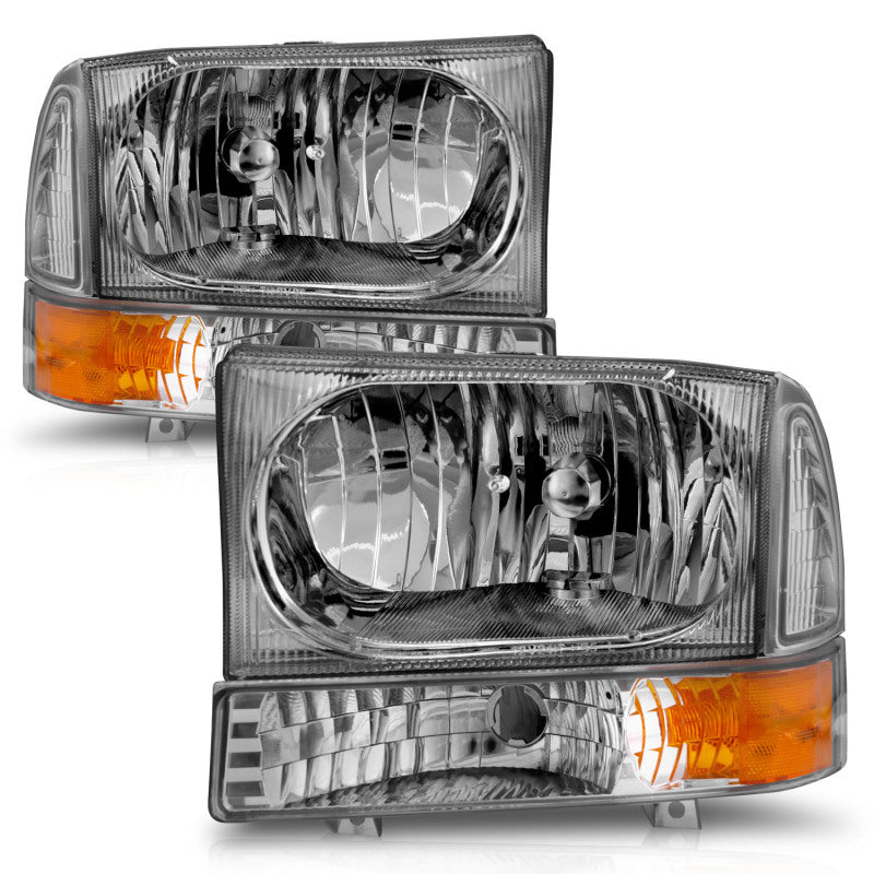 ANZO 1999-2004 Ford F-250 Super Duty Crystal Headlights