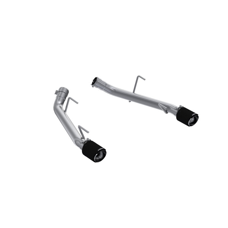 MBRP 05-10 Ford Mustang GT 4.6L T304 2.5in Dual Axle-Back with CF Tips