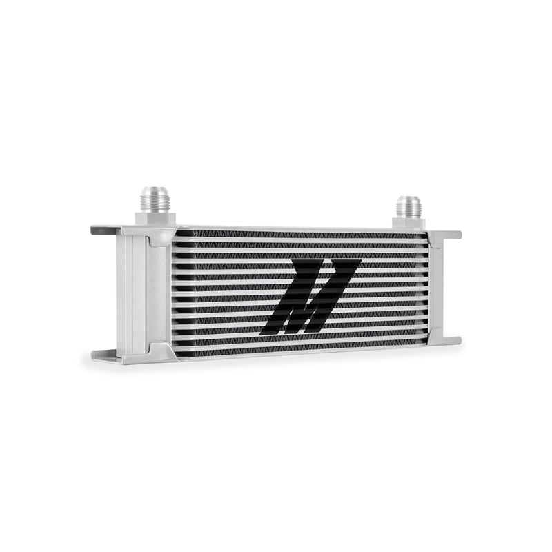 Mishimoto Universal Thermostatic Oil Cooler Kit 13-Row Silver - #MMOC-U13TSL