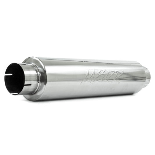 MBRP M1004S Universal Quiet Tone Muffler 4in Inlet/Outlet 24in Body 6in Dia 30in Overall T409 - #M1004S