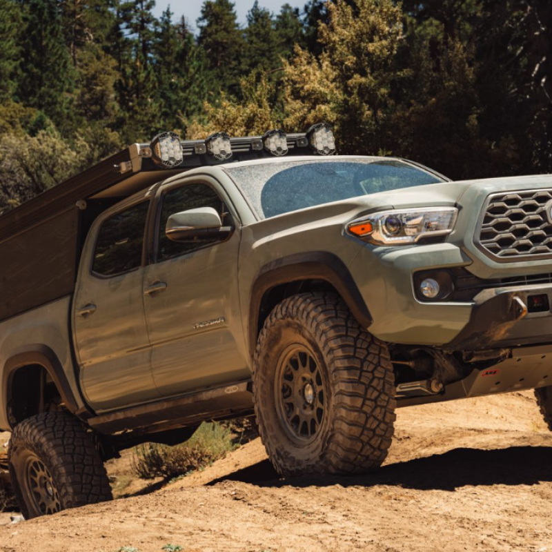 Rock Slide Engineering for 05-23 Toyota Tacoma Rock Sliders Drivers Side Black Powdercoat Steel