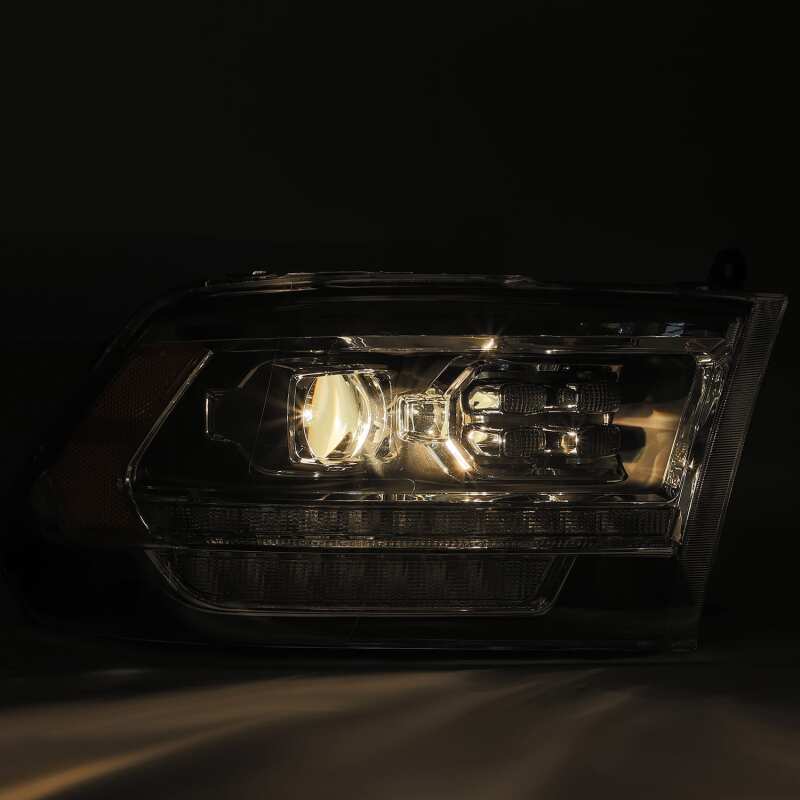 AlphaRex 880524 09-18 Dodge Ram 1500 HD PRO-Series Projector Headlights Plank Style Alpha Black w/Sequential Signal/DRL