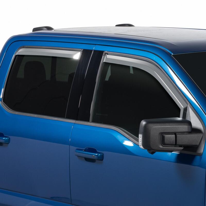 Putco for 2021 Ford F-150 Super Crew Element Chrome Window Visors (Set of 4)