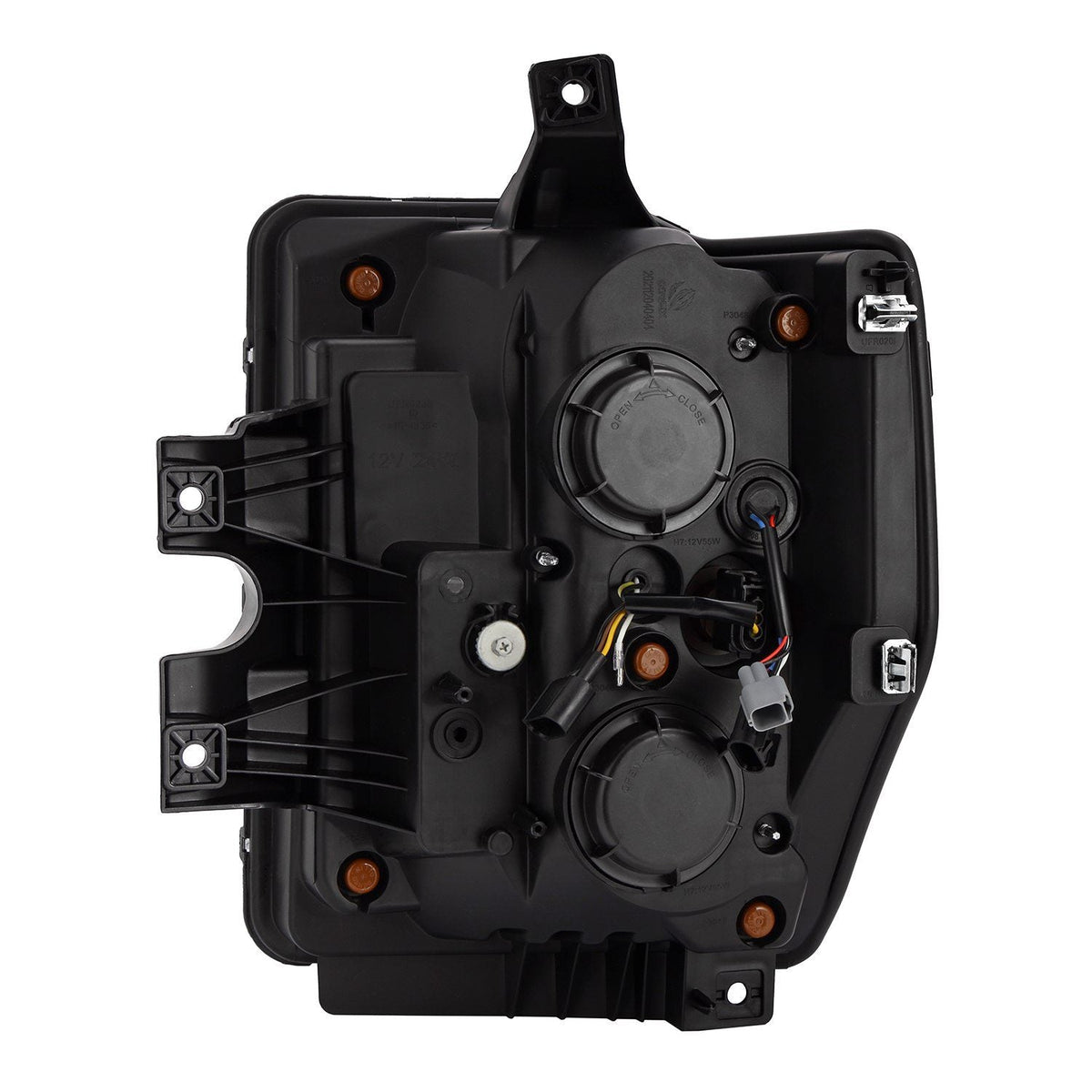 AlphaRex 880309 08-10 Ford F250-550 PRO-Series Projector headlights Alpha-Black with Activation Light/Sequential Signal