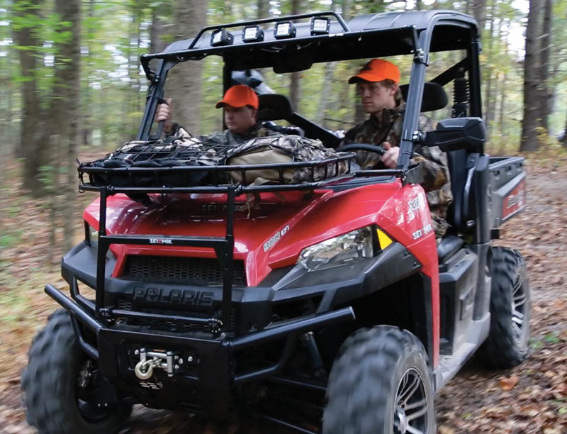 Seizmik 13+ Polaris 500-900 Ranger/XP/Crew Hood Rack - Black 58-08071