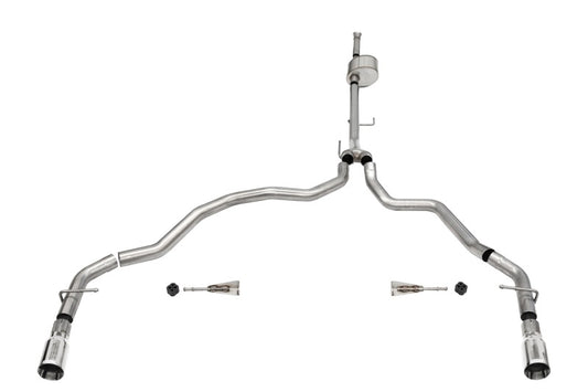 Corsa 2021-2026 Ford F-150 SuperCab/6.5in Bed 5.0L V8 Xtreme Cat-Back Dual Rear Exit-Polished