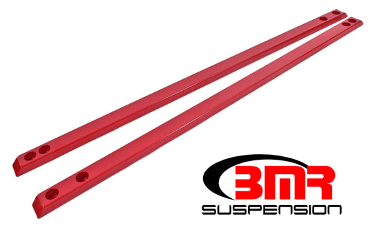BMR 15-23 S550 Mustang Super Low Profile Chassis Jacking Rails - Red