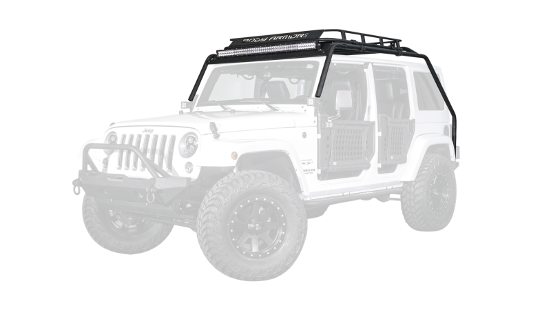 Body Armor 4x4 (JK-6126) for 07-18 Jeep Wrangler JK Windshield Light Bar
