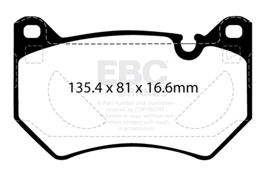 EBC 2018+ Audi Q5 FY 2.0T Redstuff Front Brake Pads DP32436C