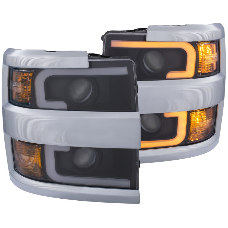 ANZO 2015-2019 Chevrolet Silverado 2500 HD LED Projector Headlights