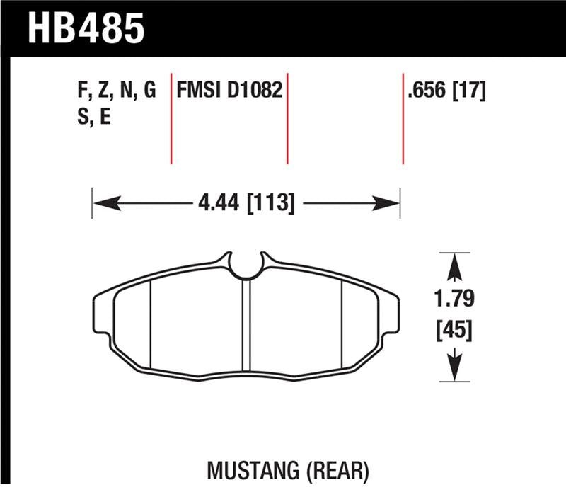 Hawk Performance HB485B.656 HPS 5.0 Street Brake Pads