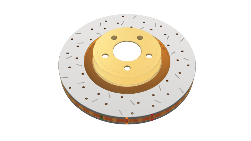 DBA 05-08 Subaru Legacy GT Front Drilled & Slotted 4000 Series Rotor