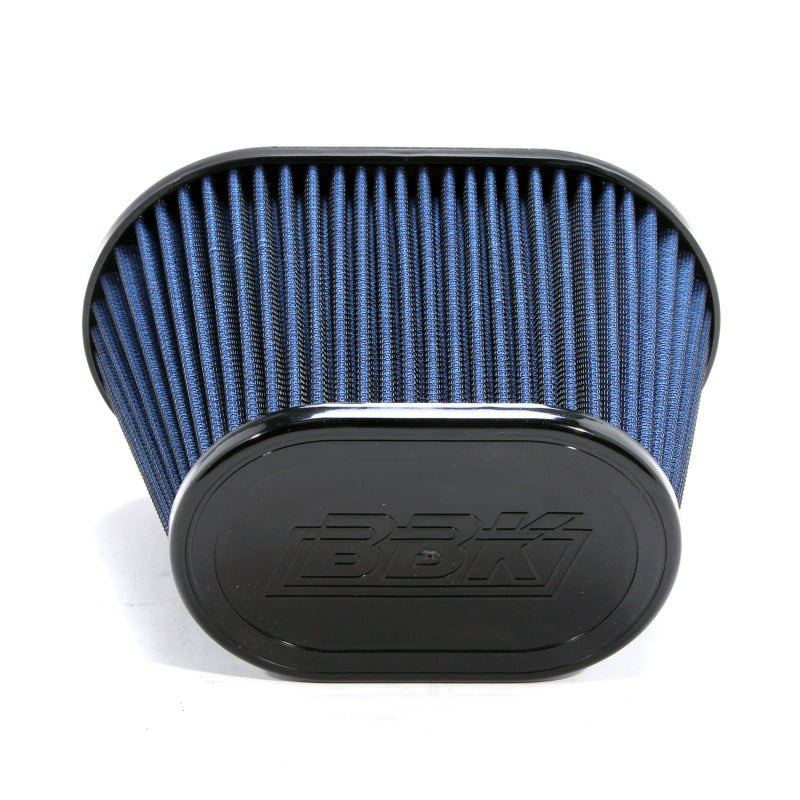 BBK Performance 1741 Replacement High Flow Air Filter 3.5 in Inlet, 5.5 in Length Oval for BBK Cold Air Intake Kits