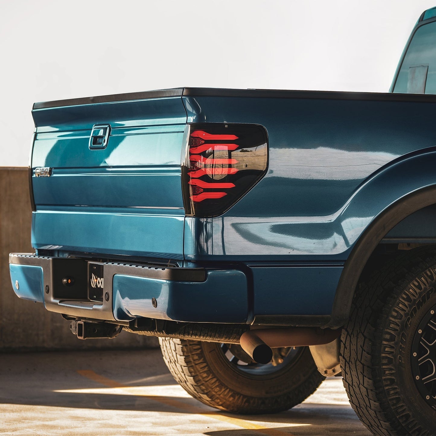 AlphaRex 653080 09-14 Ford F150 LUXX LED Taillights - AlphaBlack Housing