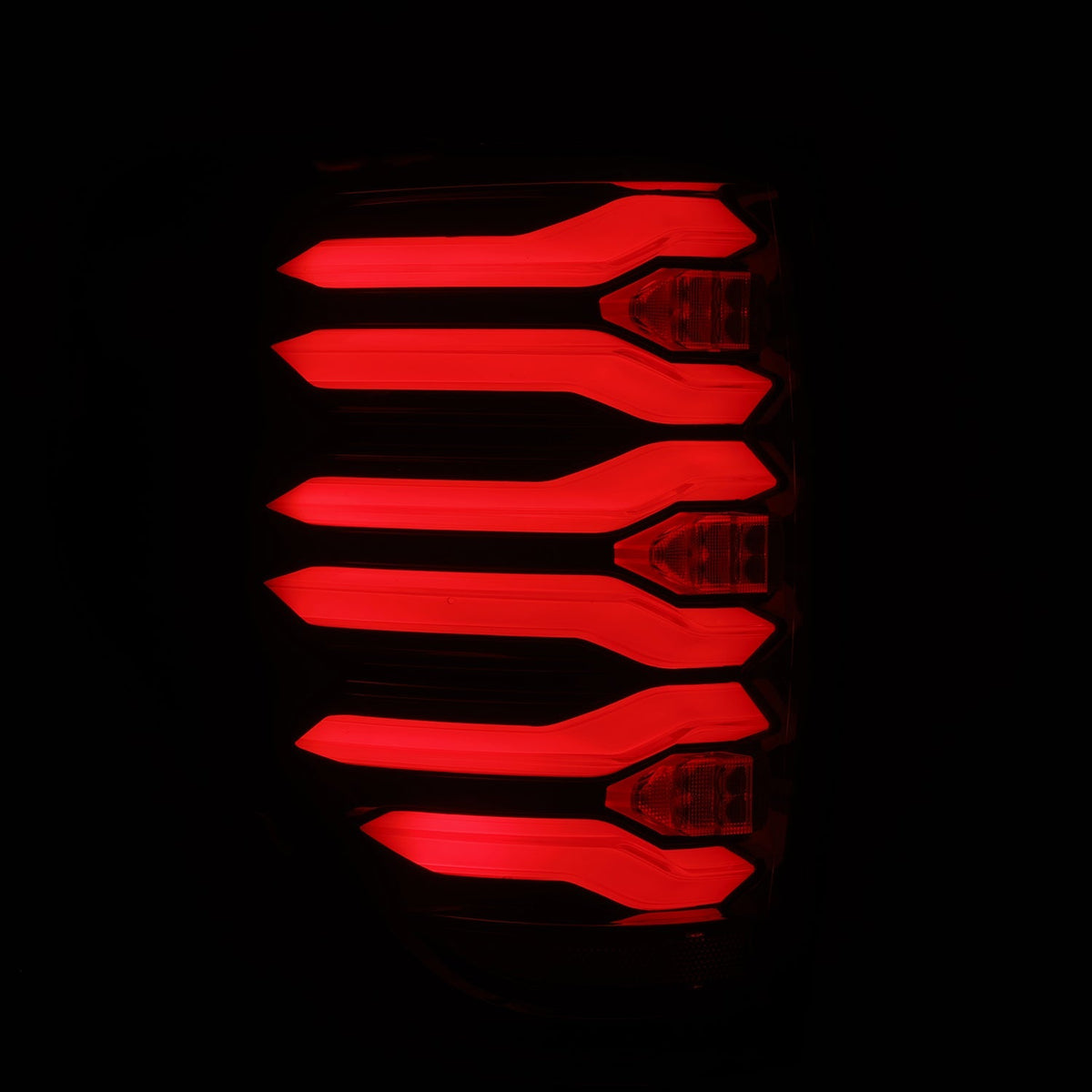 AlphaRex 653090 09-14 Ford F150 LUXX LED Taillights - Black/Red Housing