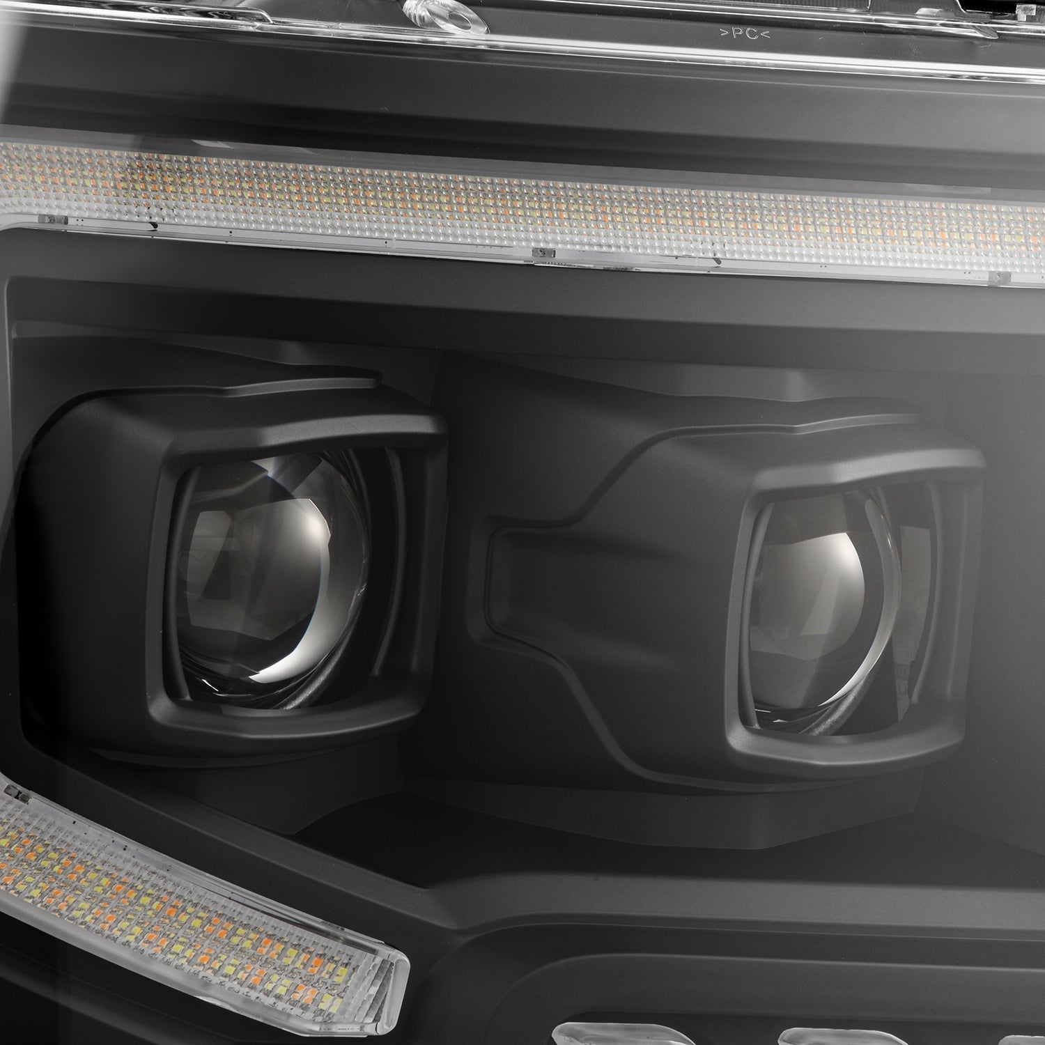 AlphaRex 880092 09-14 Ford F150 MKII LUXX-Series LED Projector Headlights - Black
