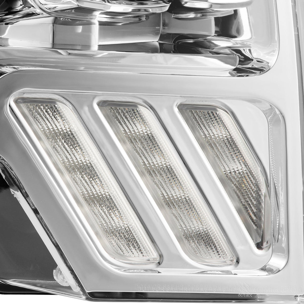 AlphaRex 880091 09-14 Ford F-150 LUXX LED Projector Headlights Plank Style Chrome w/Activation Light/Sequential Signal/DRL