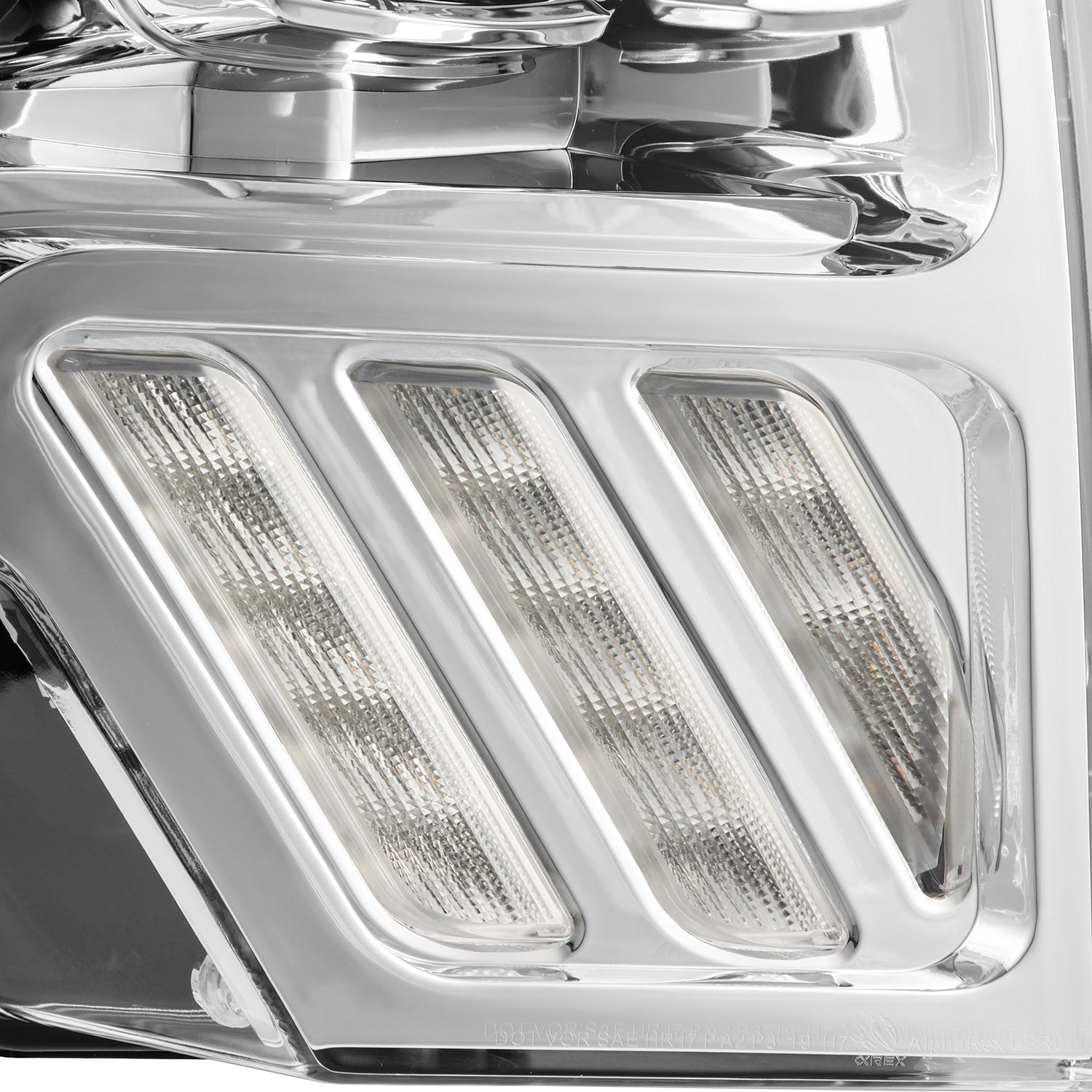AlphaRex 880091 09-14 Ford F-150 LUXX LED Projector Headlights Plank Style Chrome w/Activation Light/Sequential Signal/DRL