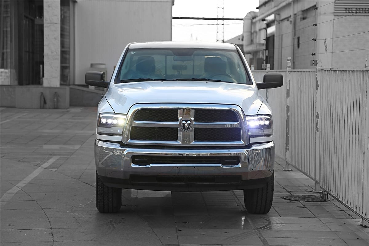 AlphaRex 880590 09-18 Dodge Ram 1500 HD NOVA LED Projector Headlights Plank Style Design Gloss Black with DRL