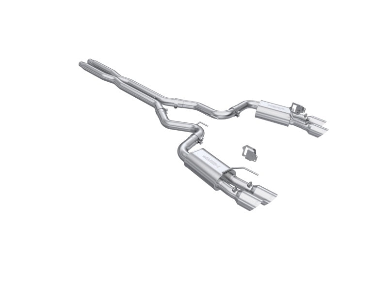 MBRP Mustang GT Armor Pro 3in Steet Profile Catback Exhaust - SS Tips