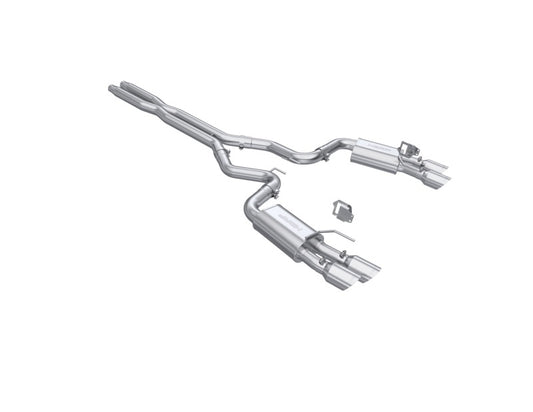 MBRP Mustang GT Armor Lite 3in Steet Profile Catback Exhaust - SS Tips