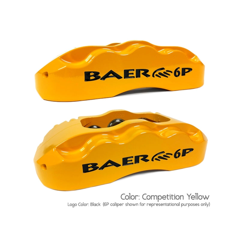 Baer Brakes 82-92 Chevrolet Camaro 13in Pro+ Rear SDZ Brake Kit - Comp Yellow — Fits 1982-92 GM F-Body Cars w/OE Borg Warner 9 Bolt Rear End