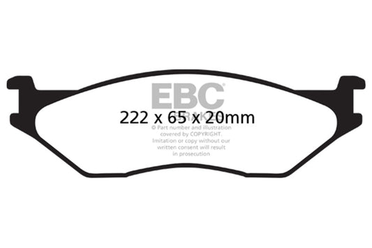 EBC 02-05 Ford Econoline E550 Yellowstuff Front Brake Pads DP41653R