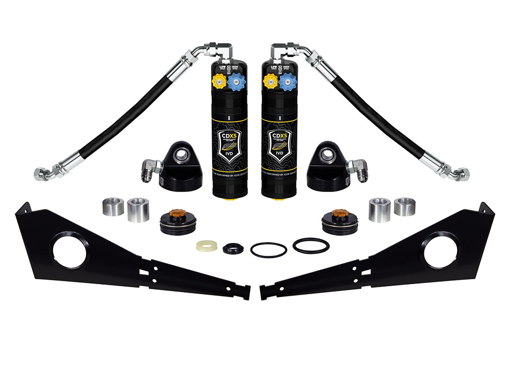 ICON 05-23 Tacoma/07-14 FJ/03-24 4Runner/03-23 GX Front Coilover Resi w/ CDXS Upgrade Kit Pair