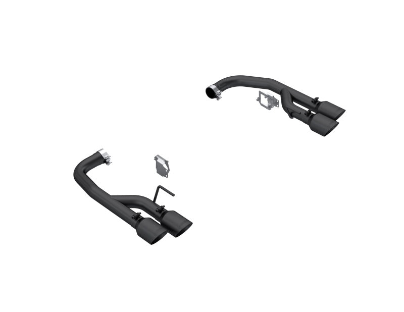 MBRP 2024 Ford Mustang GT 5.0L 2.5in Axle-Black Tips - Black-Coated AL