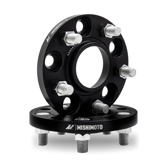 Mishimoto Mishimoto Wheel Spacers 5x114.3 64.1 CB M14x1.5 15mm BK - #MMWS-012-150BK