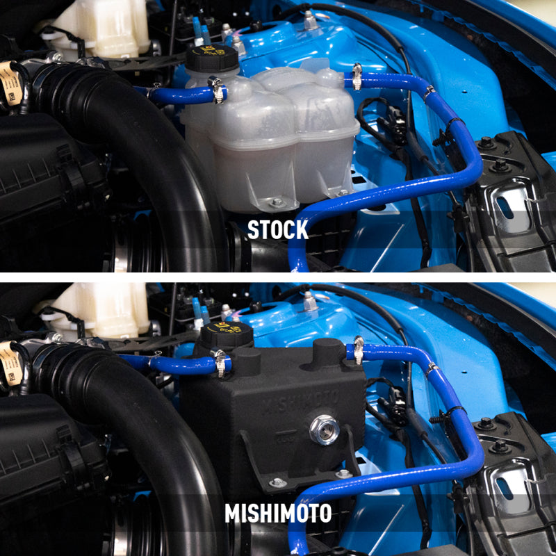 Mishimoto 2024+ Ford Mustang V8/2.3L EcoBoost Expansion Tank - Black - #MMRT-MUS-24MWBK