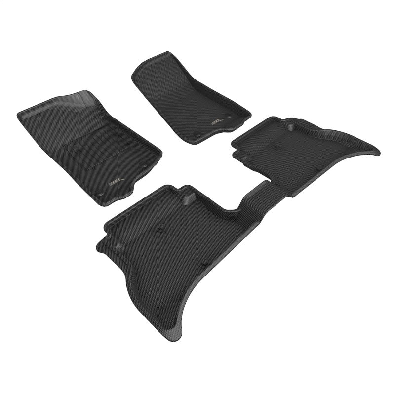 3D MAXpider Kagu Front & Rear Floor Mats for 2021-2024 Jeep Wrangler Unlimited 4Xe