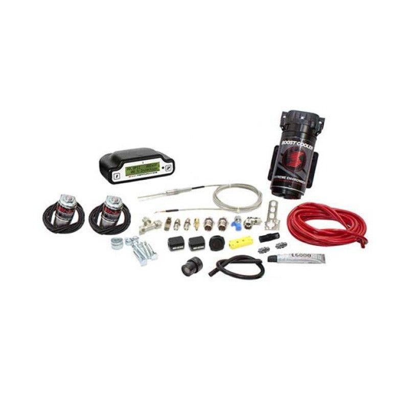 Snow Performance SNO-50100-T Univ Stage 3 Boost Cooler Water Inj. Kit (Red Hi-Temp Tubing/Quick Fittings) w/o Tank