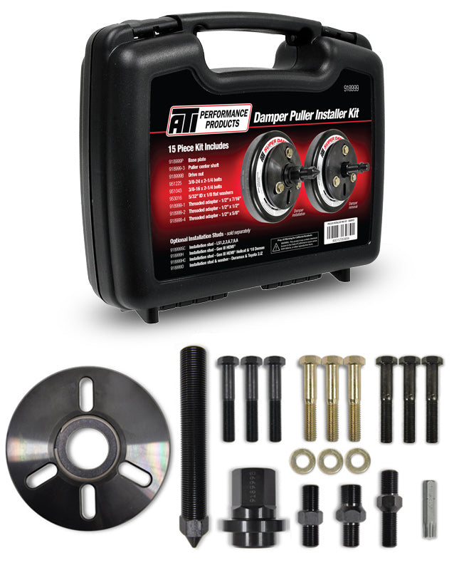 ATI Performance Products 918999 Damper Puller Installer Pro Kit for Harmonic Balancers and Crank Pulleys