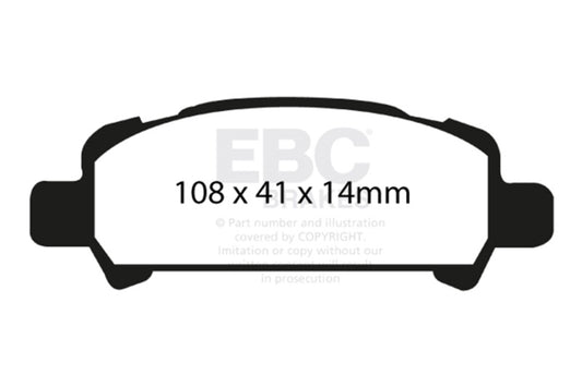 EBC 02-06 Subaru Baja 2.5 Redstuff Rear Brake Pads DP31293C