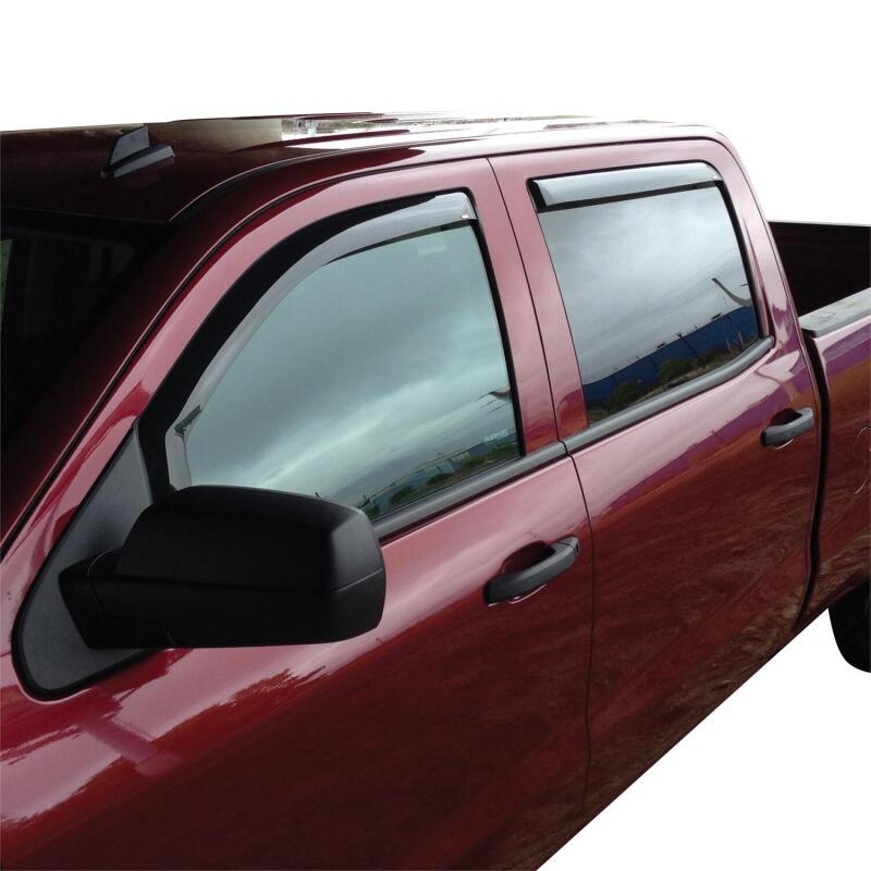 Westin 72-39415 In-Channel Deflectors for 2014-2019 Chevrolet Silverado / GMC Sierra Smoke