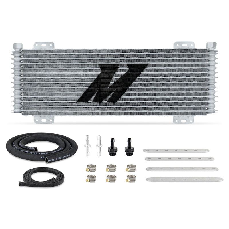 Mishimoto 13-Row Stacked Plate Transmission Cooler - Silver - #MMTC-SP-13SL
