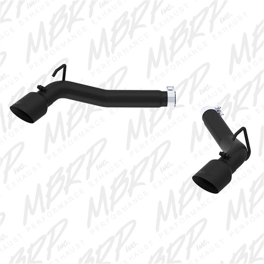 MBRP Chevy Camaro V6 3.6L 3in Black Coated Axle Back Muffler Delete