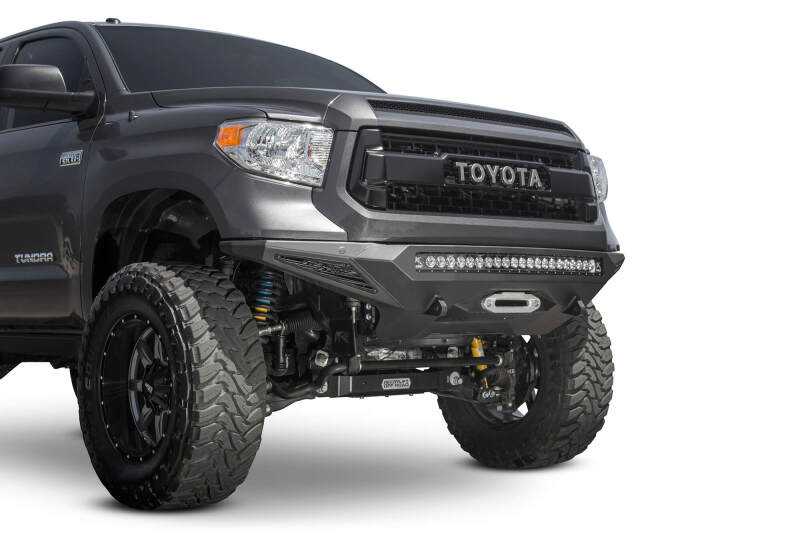 Addictive Desert Designs for 2014+ Toyota Tundra Stealth Fighter Front Bumper w/Winch Mount & Sensors