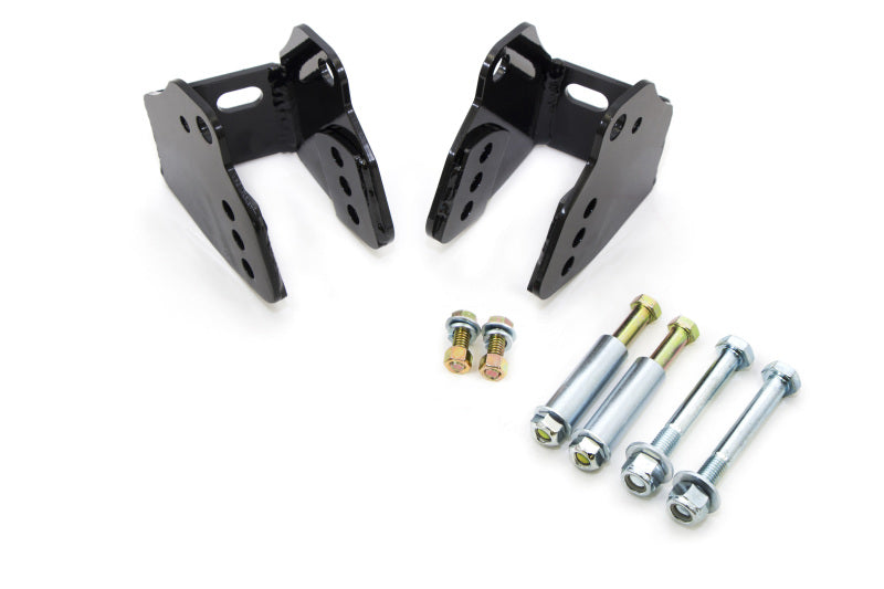 UMI Performance 3018-B Rear Lower Control Arm Relocation Brackets Bolt-In Black
