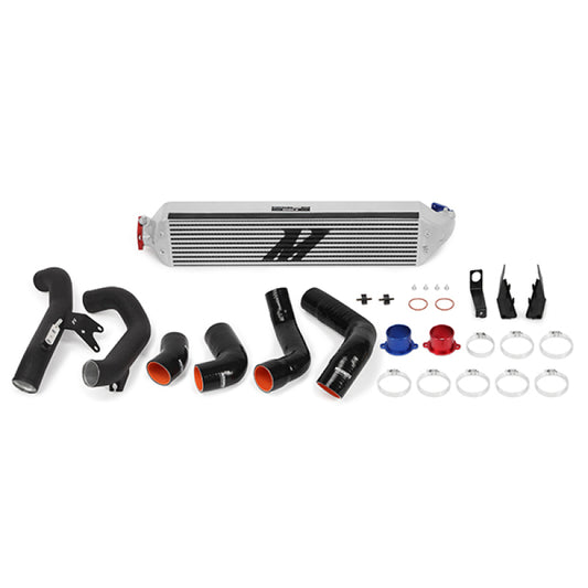 Mishimoto 2016+ Honda Civic 1.5T / 2017+ Honda Civic Si Silver Intercooler Kit w/Black Pipes - #MMINT-CIV-16KSLWBK